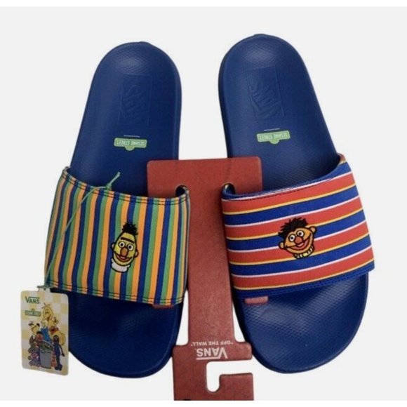 NEW Vans X SESAME STREET Ernie and Bert SLIDES Men's Size 4 - Picture 11 of 11